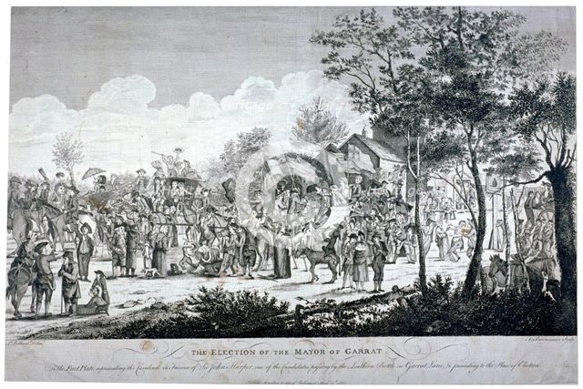 'The Election of the Mayor of Garrat', 1782.                                       Artist: A Bannerman