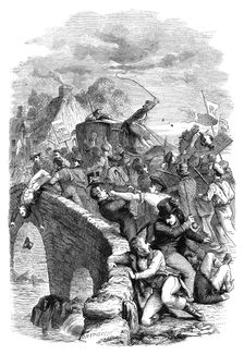 The election riot at Hawick, Scottish Borders, 1837 (c1895)