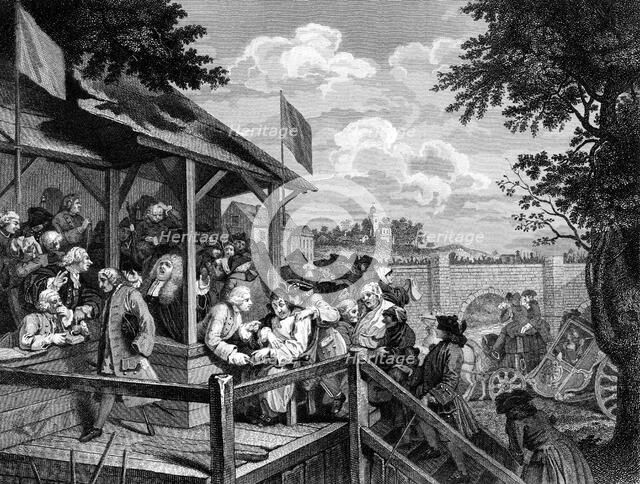 'The Election: The Polling', 18th-19th century. Artist: Unknown