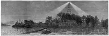 The electric light at Hell Gate, New York, 1885