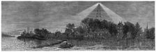 The electric light at Hell Gate, New York, 1885