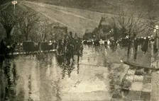 The Electric Light in Madison Square, New York, on a Cloudy Evening 1882. Creator: Unknown