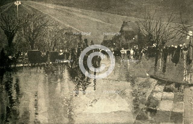'The Electric Light in Madison Square, New York, on a Cloudy Evening', 1882. Creator: Unknown.