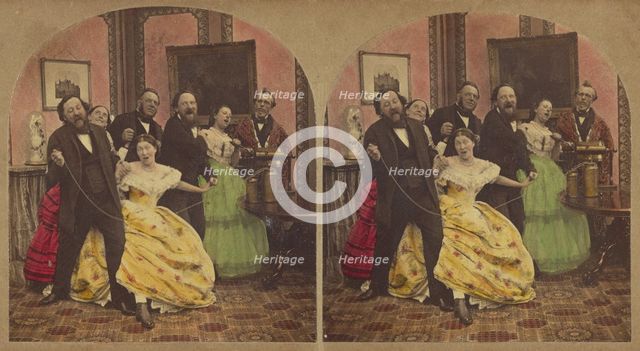 The Electric Shock, about 1865. Creator: London Stereoscopic & Photographic Co.