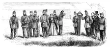 The Electric Target invented by Lieut. Chevalier, 1860. Creator: Unknown