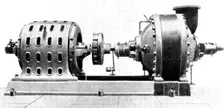The electrically driven pump that supplies the sprinklers at the Brunswick Mill, Ancoats, 1909. Creator: Unknown