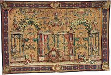 The Elephant, from The Berain Grotesques Series, France, c. 1688/1732. Creator: Manufacture Royale de Beauvais