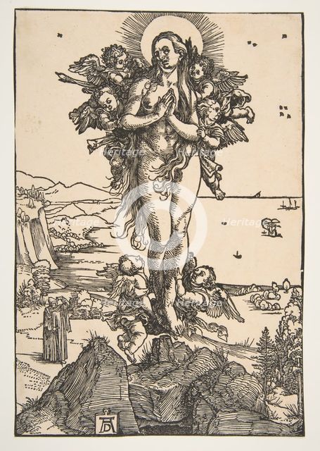 The Elevation of Saint Mary Magdalen.n.d. Creator: Albrecht Durer.