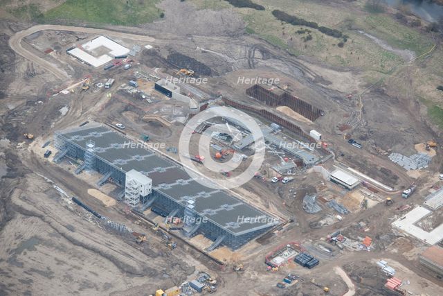 The Eleven Arches open air theatre under construction, Bishop Auckland, County Durham, 2016. Creator: Matthew Oakey.