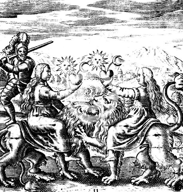 The Eleventh Key of Basil Valentine, legendary 15th century German monk and alchemist, 1651. Artist: Unknown