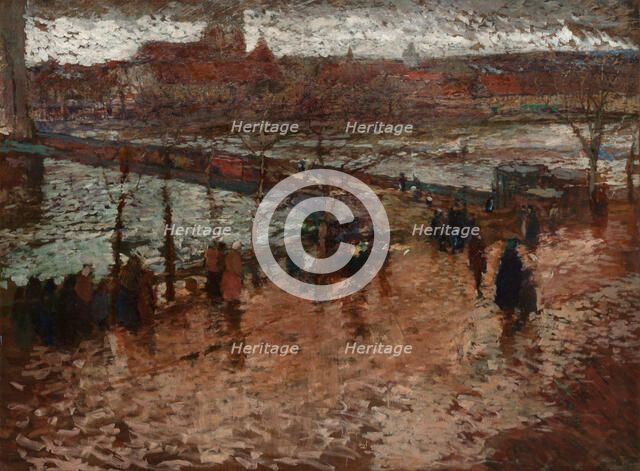 The Eliska Bridge, 1906. Creator: Slavicek; Antonin (1870-1910).