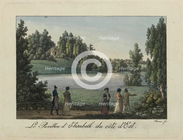 The Elizabeth Pavilion in Pavlovsk Park, 1810s. Creator: Thurner (active first quarter of the 19th century).