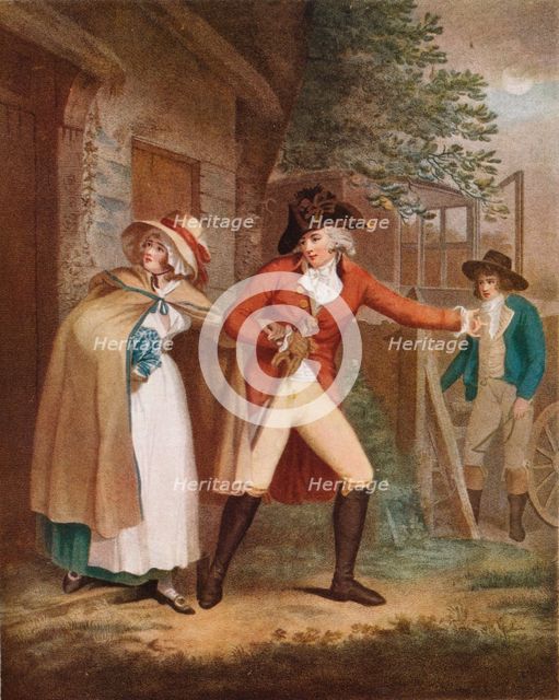 The Elopement: Laetitia (Lydia) seduced from her Friends under a promise of Marriage, 1789), 1925. Artist: Unknown