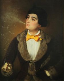 The Emancipated One. Portrait of Louise Aston (1814-1871), c. 1847