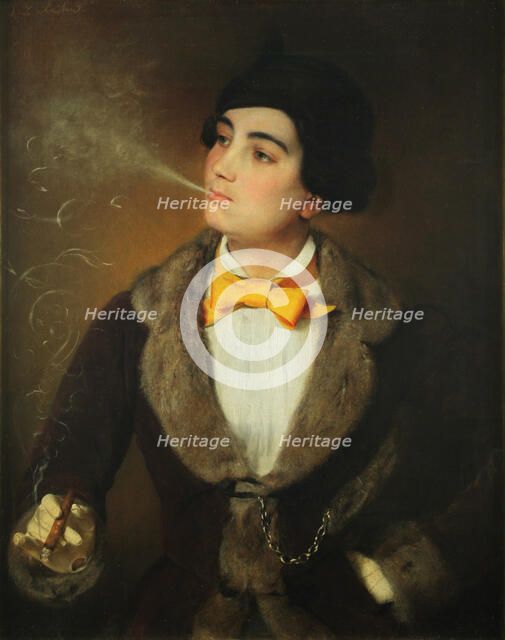 The Emancipated One. Portrait of Louise Aston (1814-1871), c. 1847.