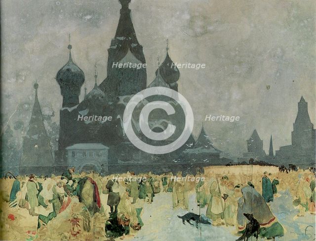 The Emancipation of the Russian Serfs (Study for The Slav Epic), 1914. Artist: Mucha, Alfons Marie (1860-1939)