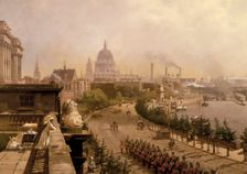 The Embankment 1874. Creator: John Scorrer O'Connor