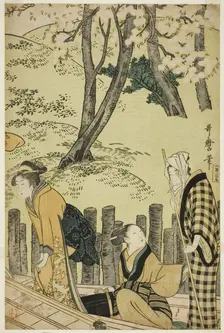 The Embankment at Mimeguri, Japan, 1799. Creator: Kitagawa Utamaro
