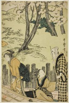 The Embankment at Mimeguri, Japan, 1799. Creator: Kitagawa Utamaro
