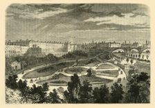 The Embankment, from Charing Cross Bridge (1881). Creator: Unknown