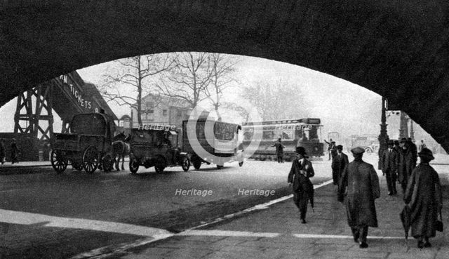 The Embankment, London, 1926-1927. Artist: Unknown