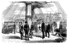 The Embarkation of Prince Alfred on board the "Euryalus" on Wednesday week, 1858. Creator: Unknown