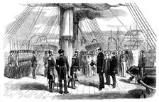 The Embarkation of Prince Alfred on board the "Euryalus" on Wednesday week, 1858. Creator: Unknown