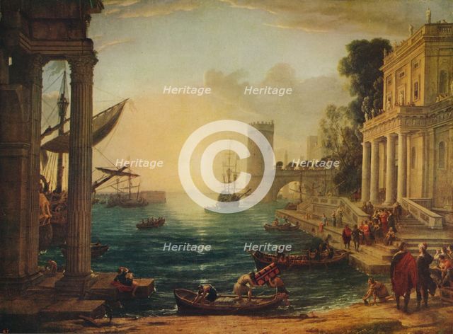 'The Embarkation of the Queen of Sheba', 1648, (c1915). Artist: Claude Lorrain.