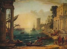 The Embarkation of the Queen of Sheba 1648, (c1915). Artist: Claude Lorrain