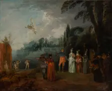 The Embarkation for Cythera, c1709-1710. Creator: Jean-Antoine Watteau