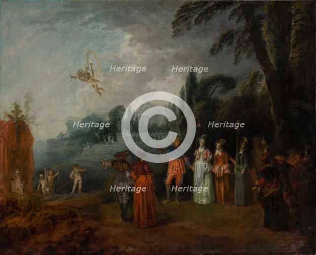 The Embarkation for Cythera, c1709-1710. Creator: Jean-Antoine Watteau.