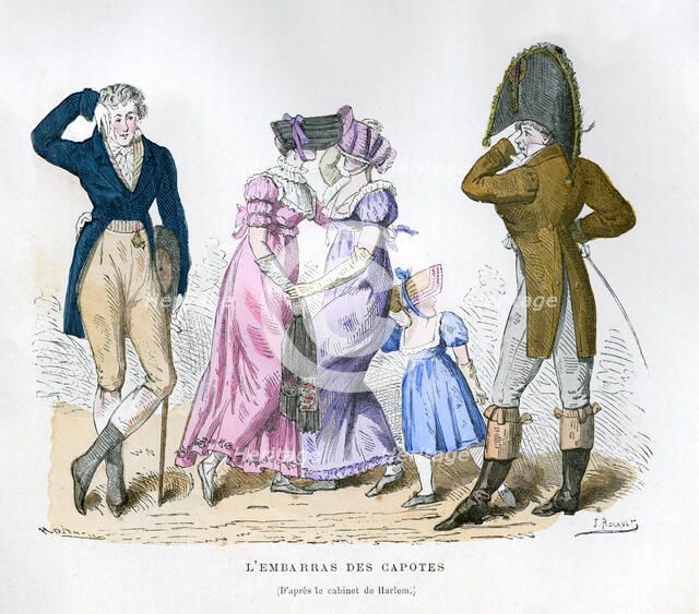 'The embarrassment of the hoods', 1882-1884.Artist: J Rocault