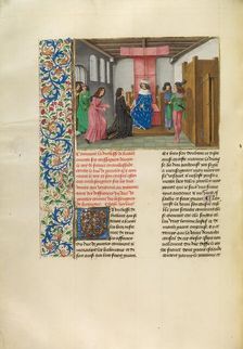 The Embassy of the Duke of Brabant before the King of France and the Duke of Berry, c1360s. Creator: Master of the Getty Froissart