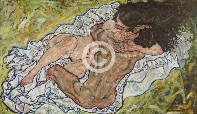 The Embrace, 1917. Creator: Schiele, Egon (1890-1918).