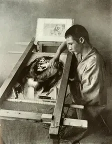 The Embroiderer 1910. Creator: Herbert Ponting