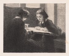 The Embroideres (Les Brodeuses),, 1898. Creator: Henri Fantin-Latour (French, 1836-1904)
