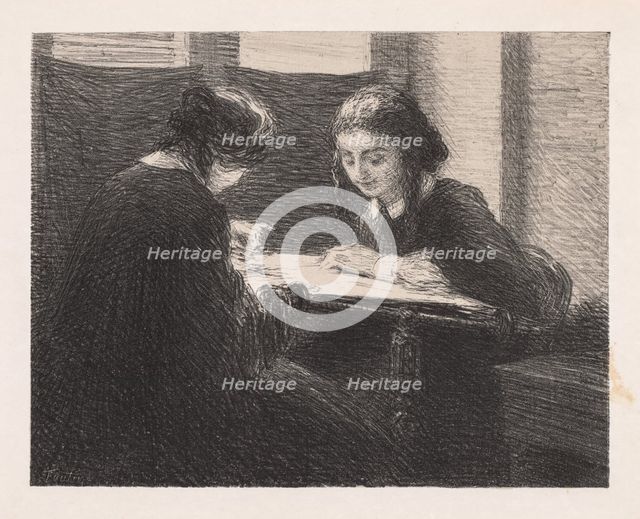 The Embroideres (Les Brodeuses),, 1898. Creator: Henri Fantin-Latour (French, 1836-1904).
