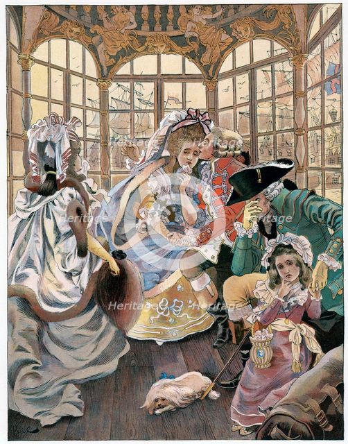 'The emigration during the revolution, 18th century', c1880-1950.Artist: Ferdinand Sigismund Bac