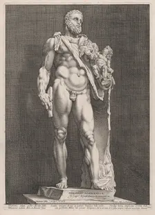 The Emperor Commodus as Hercules, 1592., 1592. Creator: Hendrik Goltzius