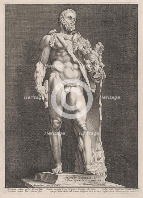 The Emperor Commodus as Hercules, 1592., 1592. Creator: Hendrik Goltzius.