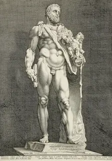 The Emperor Commodus...Hercules, 1591. Creator: Hendrik Goltzius