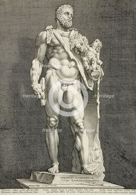 The Emperor Commodus...Hercules, 1591. Creator: Hendrik Goltzius.