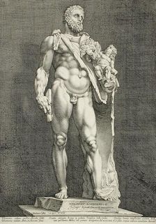The Emperor Commodus...Hercules, 1591. Creator: Hendrik Goltzius