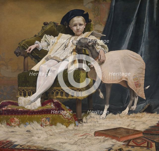 The Emperor Charles V as a child, 1879. Creator: Jan Van Beers.