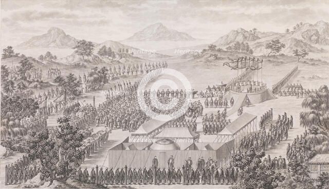 The Emperor Greeting The Triumphant Troops Outside of the Capital, 1772. Creator: François Denis Née.