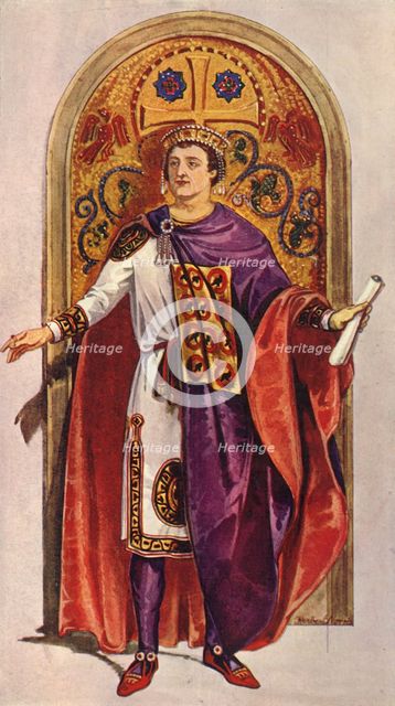 'The Emperor Justinian - Sixth Century, A.D.', 1924. Creator: Herbert Norris.