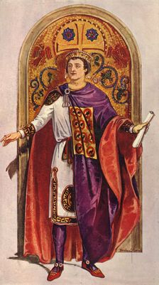 The Emperor Justinian - Sixth Century, A.D. 1924. Creator: Herbert Norris
