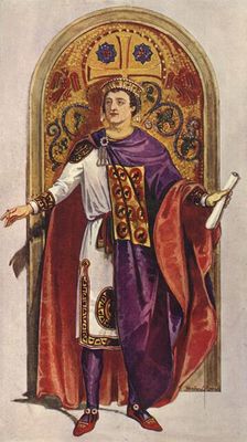 The Emperor Justinian - Sixth Century, A.D. 1924. Creator: Herbert Norris