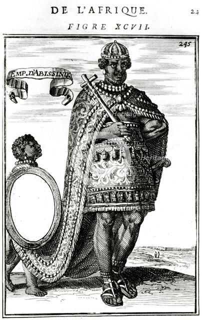 The Emperor of Abyssinia, 17th century. Artist: Anon