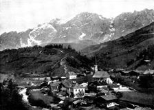 The Emperor of Austria's famous shooting quarters: Chamois Lodge, in the Salzburg Alps, 1895. Creator: George Meisenbach